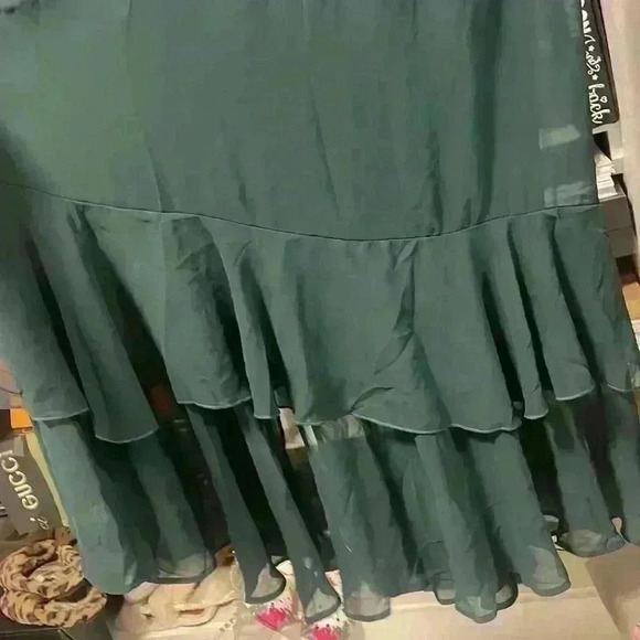 Show me your mumu- NWT Reese Ruffle Midi Dress Sz XS - Picture 11 of 12